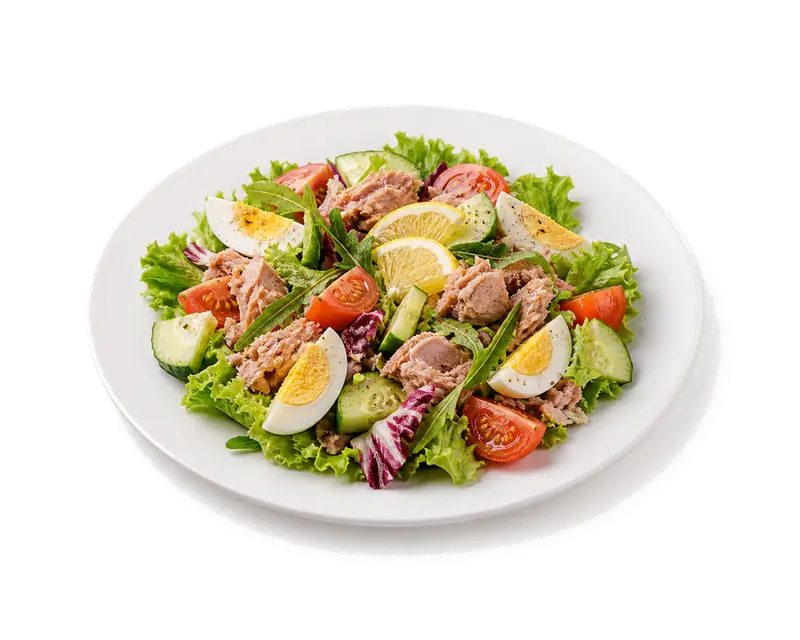 Салат с тунцом и овощами